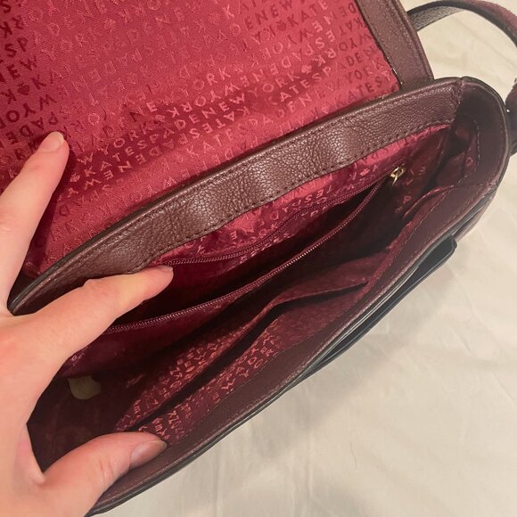 Kate Spade Suede and Leather Top Flap Bag - Picture 5 of 6